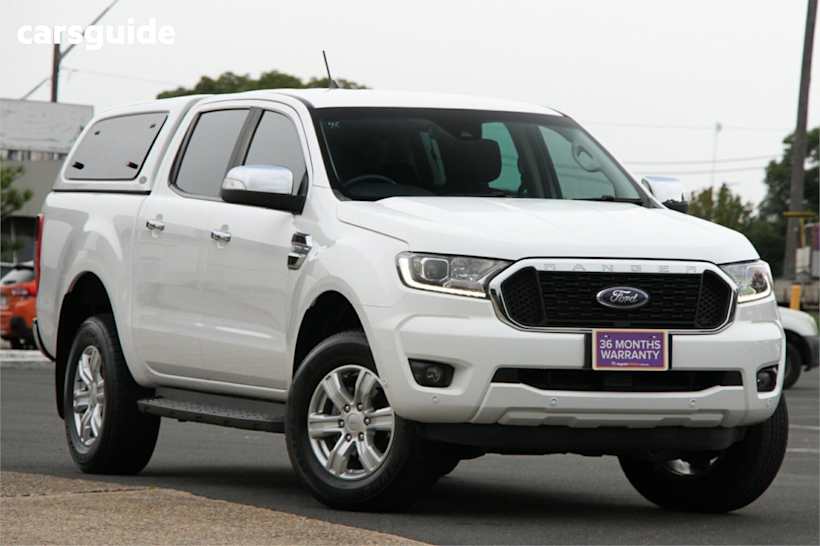 White 2022 Ford Ranger Ute Tray XLT 4X4