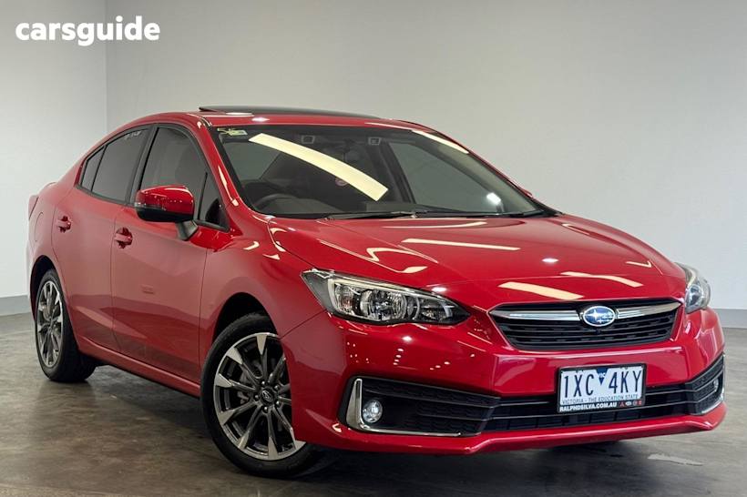 Red 2023 Subaru Impreza Sedan 2.0I PREMIUM 4WD