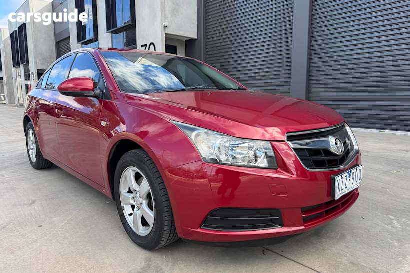 Red 2010 Holden Cruze Sedan CD F