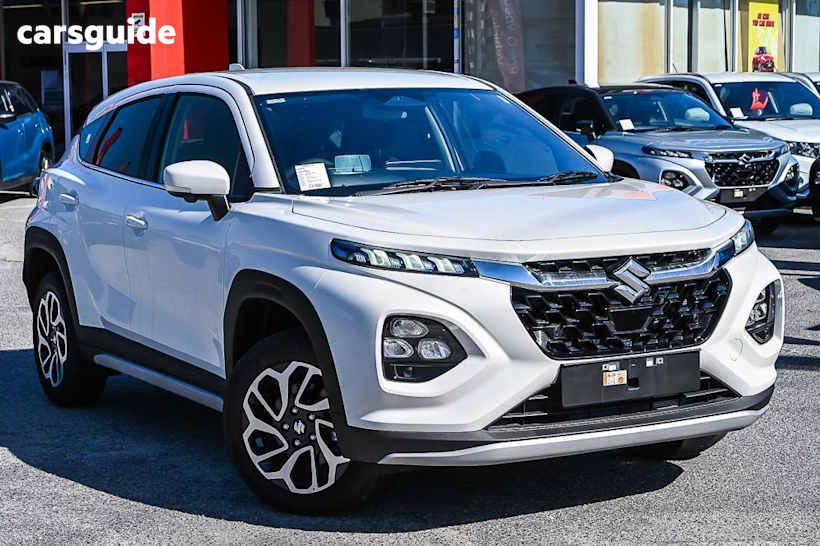 White 2025 Suzuki Fronx SUV HYBRID F