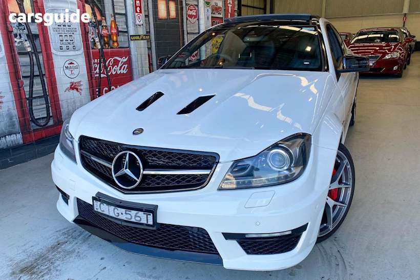 White 2014 Mercedes-Benz C-CLASS Coupe C63 AMG EDITION 507 R