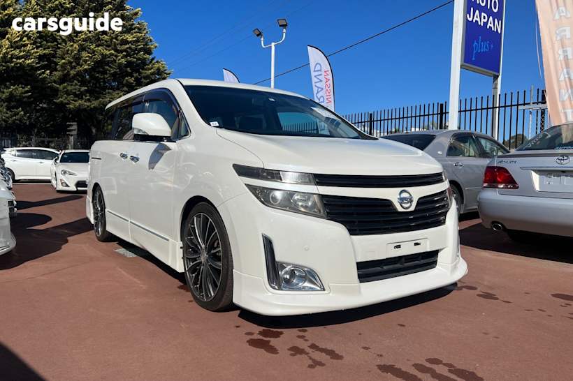 White 2010 Nissan Elgrand SUV LUXURY 7 SEATER 350 HWS