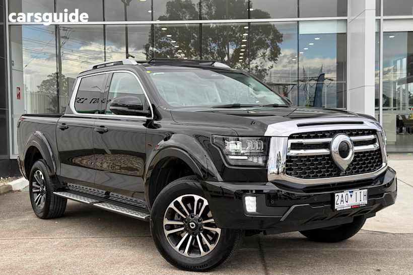 Black 2024 GWM Cannon Alpha Ute Tray ULTRA 4WD