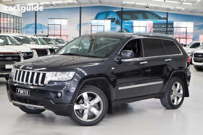 Grey 2012 Jeep Grand Cherokee Wagon Overland (4X4)
