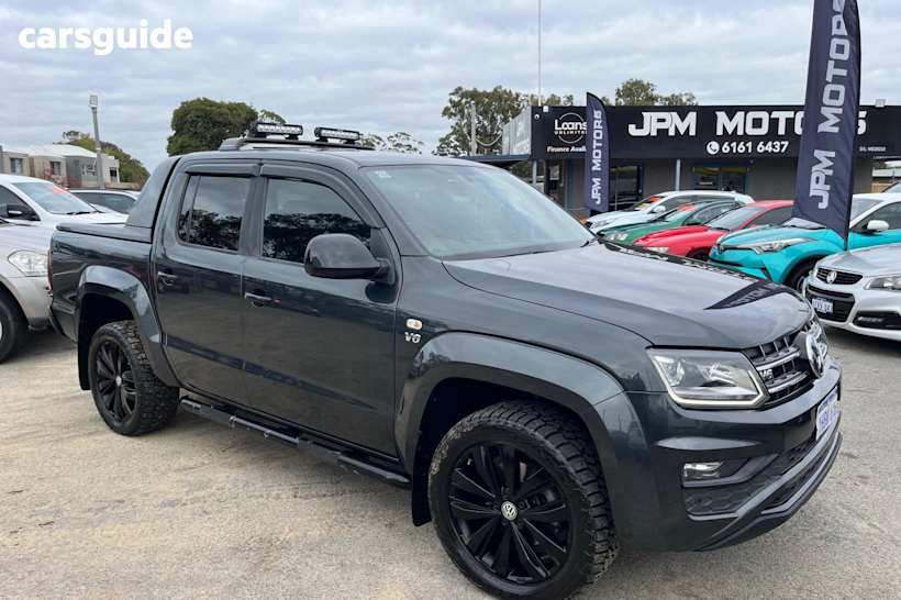 Grey 2020 Volkswagen Amarok Dual Cab Utility Tdi550 Highline Black 4Motion