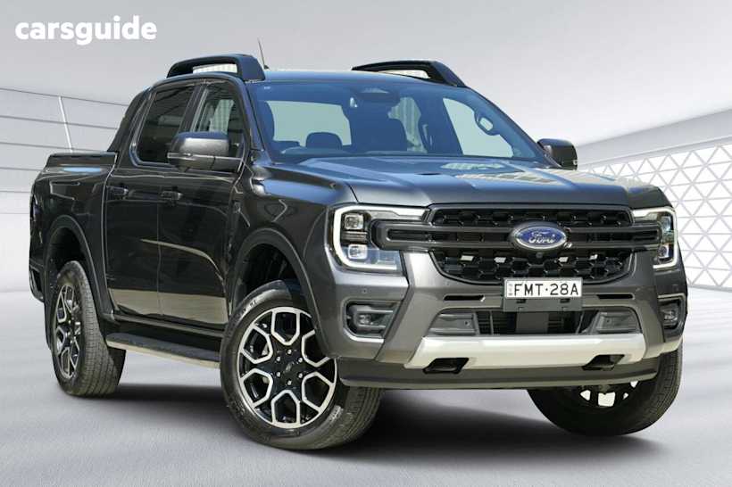 Grey 2024 Ford Ranger Ute Tray WILDTRAK 4X4