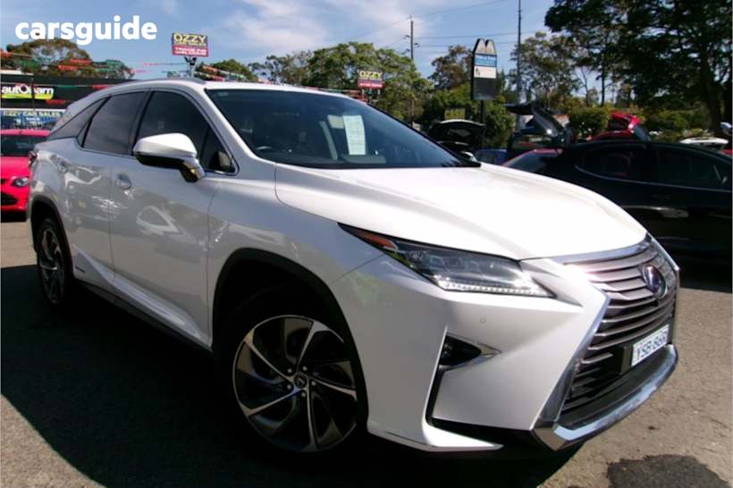 White 2018 Lexus RX450HL Wagon Sport Luxury Hybrid
