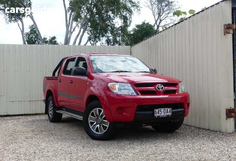 Red 2008 TRD Hilux Ute Tray 4000S 4X4