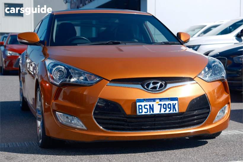 Orange 2012 Hyundai Veloster Hatch + F