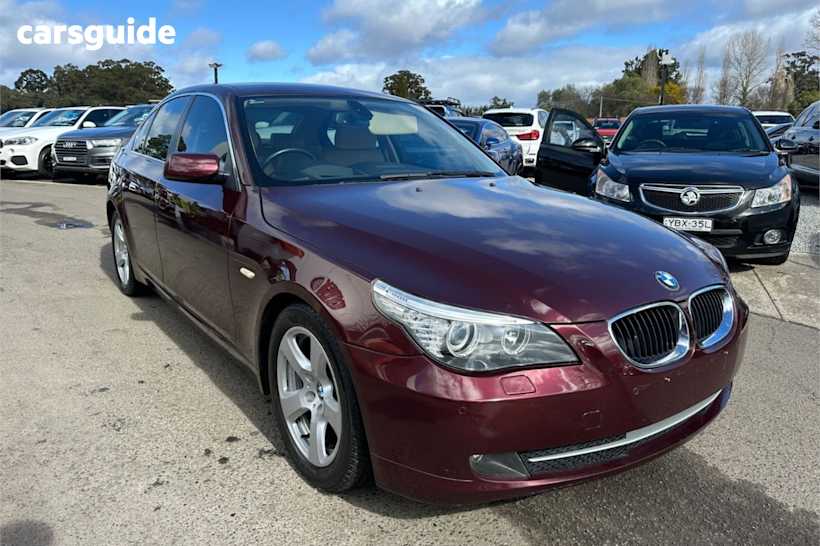 Red 2008 BMW 5 Sedan 520D R
