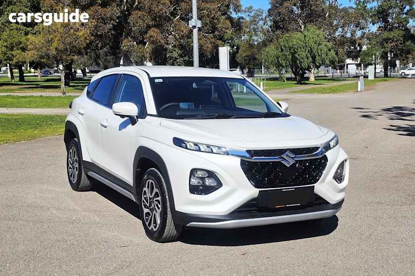 White 2025 Suzuki Fronx SUV HYBRID F