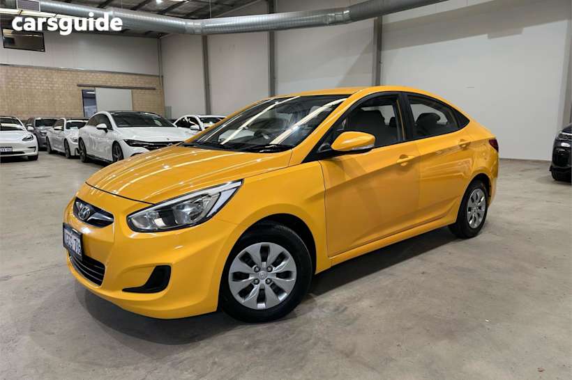 Yellow 2016 Hyundai Accent Sedan ACTIVE