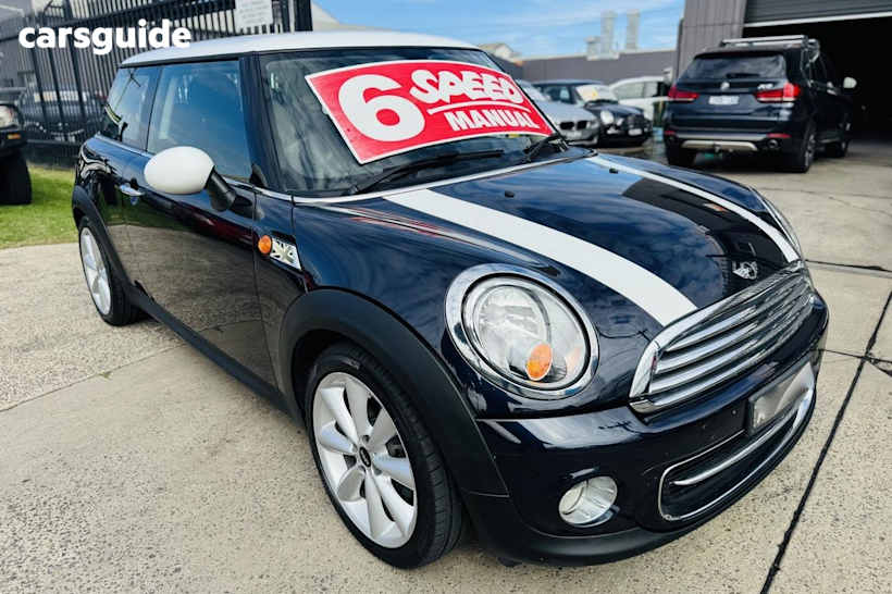 Blue 2013 Mini Cooper Hatchback