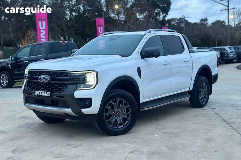 White 2022 Ford Ranger Ute Tray WILDTRAK 4X4