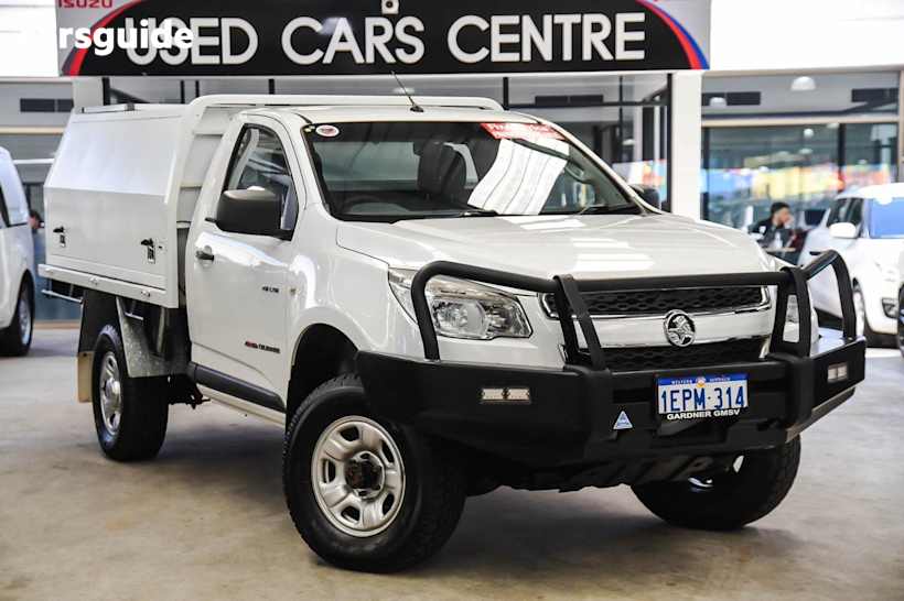 White 2014 Holden Colorado Ute Tray DX 4X4