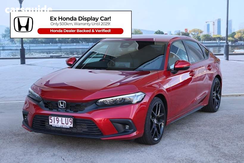 Red 2022 Honda Civic Hatchback Vti-Lx