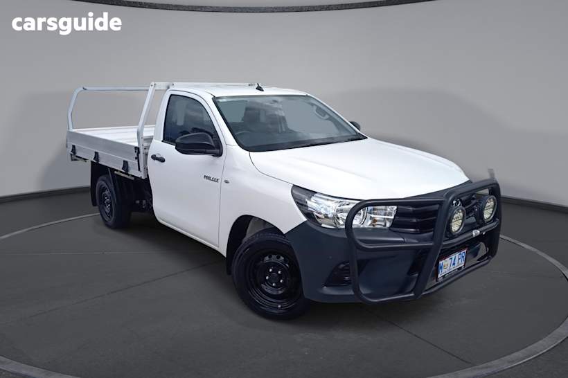 White 2018 Toyota Hilux Cab Chassis Workmate