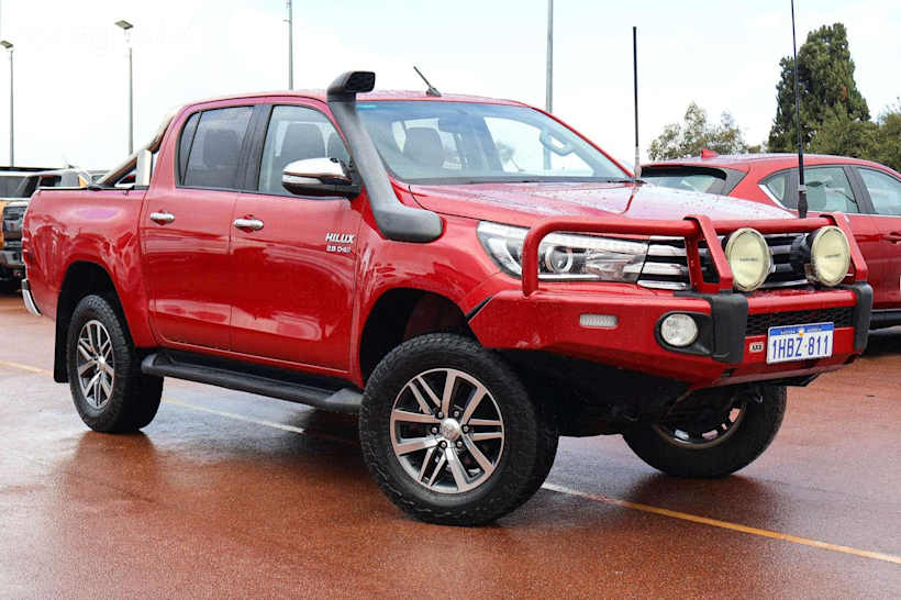 Red 2017 Toyota Hilux Ute Tray SR5 4X4