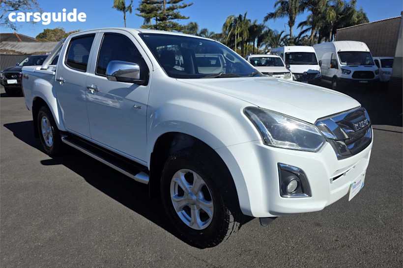 White 2017 Isuzu D-MAX Crew Cab Utility Ls-U Hi-Ride (4X4)