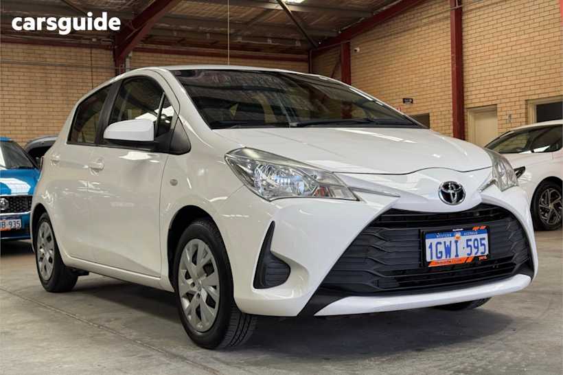 White 2019 Toyota Yaris Hatchback Ascent