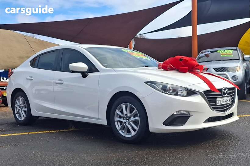 White 2015 Mazda 3 Sedan Neo