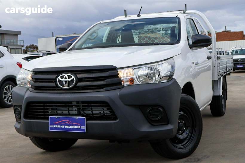 White 2016 Toyota Hilux Ute Tray WORKMATE R