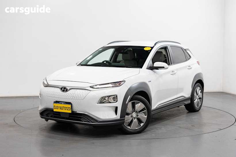 White 2019 Hyundai Kona Wagon Elite Electric