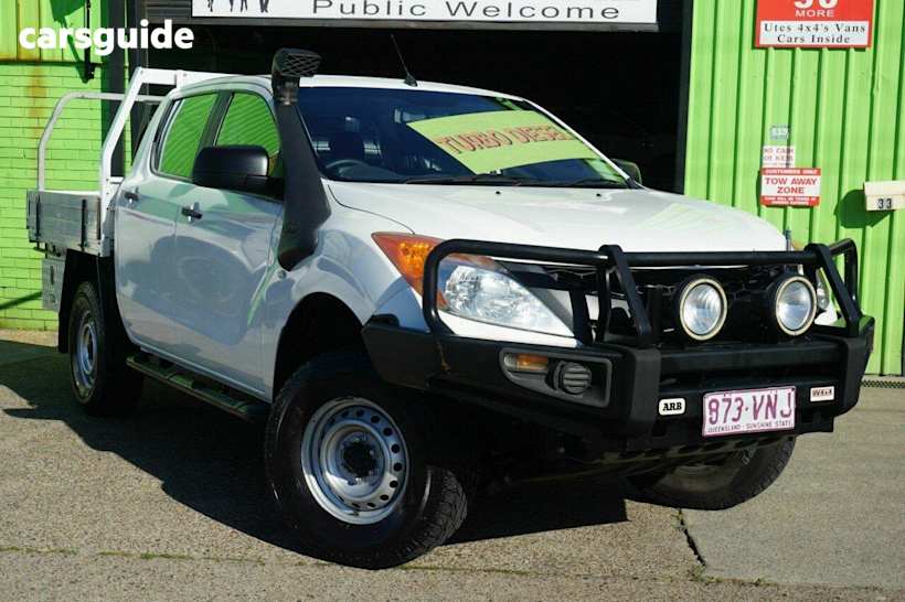 White 2014 Mazda BT-50 Ute Tray XT 4X4