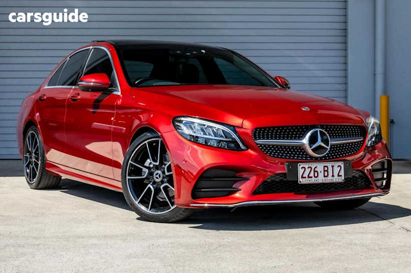 Red 2020 Mercedes-Benz C-CLASS Sedan C200 R