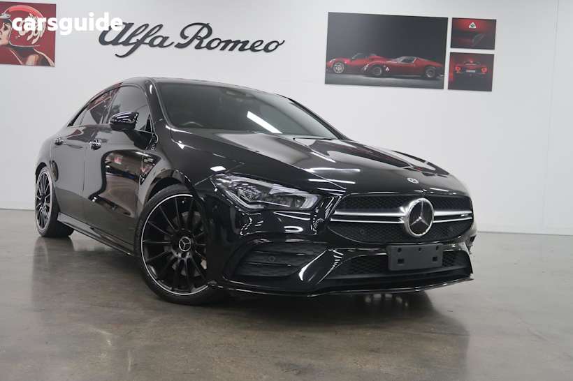 Black 2021 Mercedes-Benz CLA-Class Coupe CLA35 AMG 4WD
