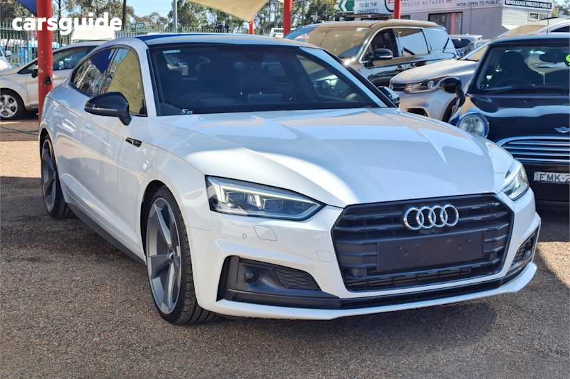 White 2020 Audi A5 Hatch 40 TFSI S LINE F