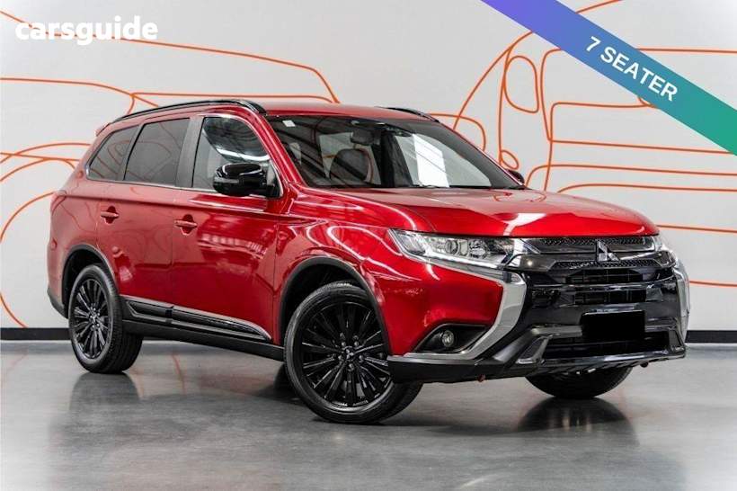 Red 2020 Mitsubishi Outlander SUV BLACK EDITION F