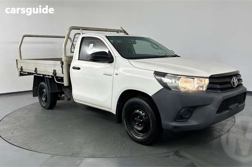 White 2016 Toyota Hilux Ute Tray WORKMATE R