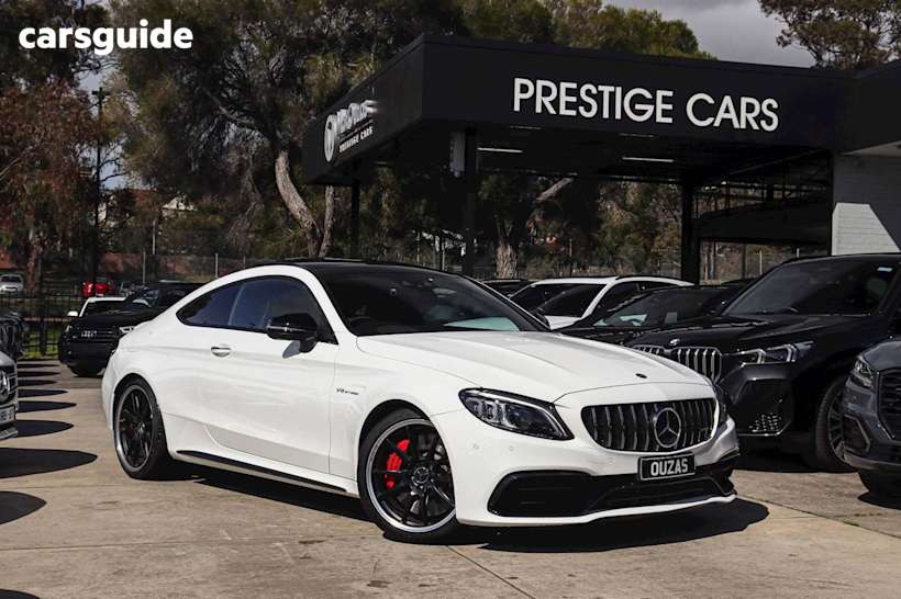 White 2019 Mercedes-Benz C-CLASS Coupe C63 AMG S R
