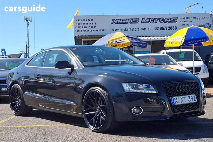 Black 2010 Audi A5 Coupe F