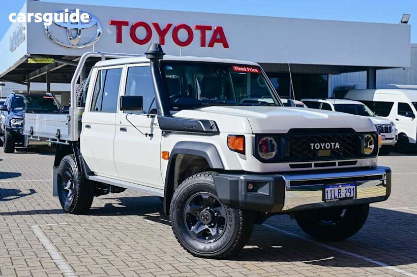 White 2023 Toyota Landcruiser Ute Tray GXL 4X4