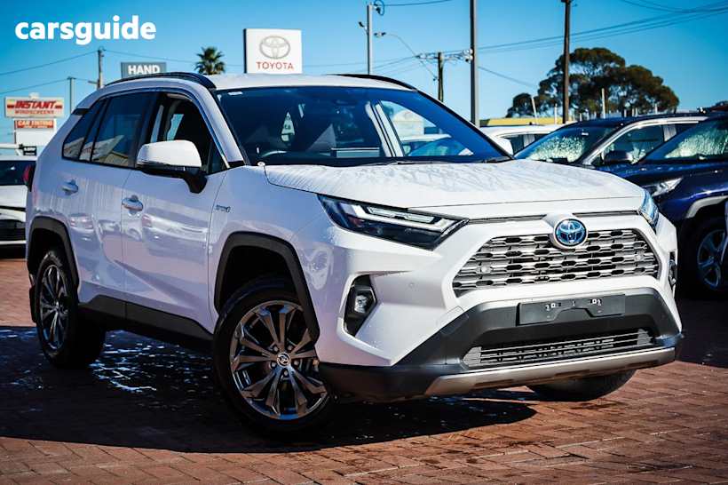 White 2023 Toyota RAV4 Wagon Gxl (2Wd) Hybrid