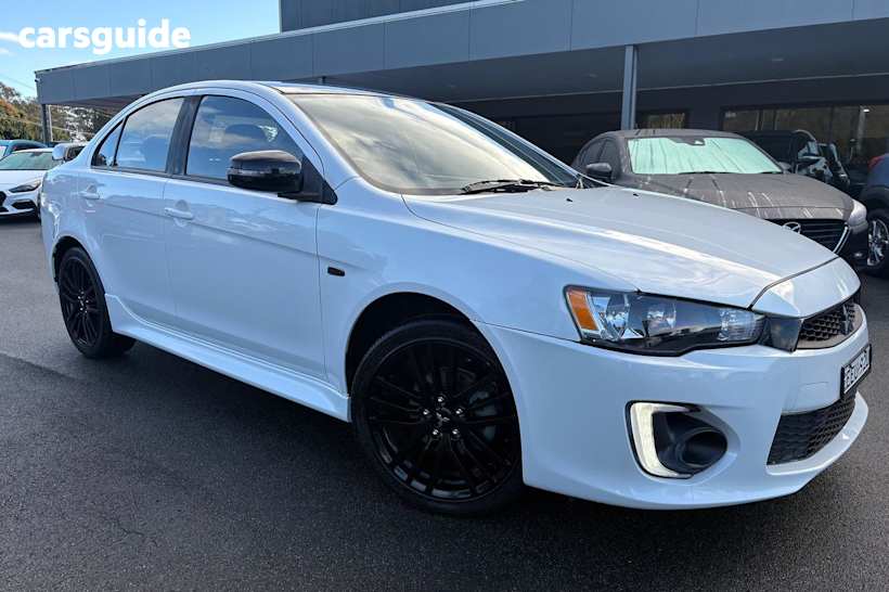 White 2017 Mitsubishi Lancer Sedan BLACK EDITION F