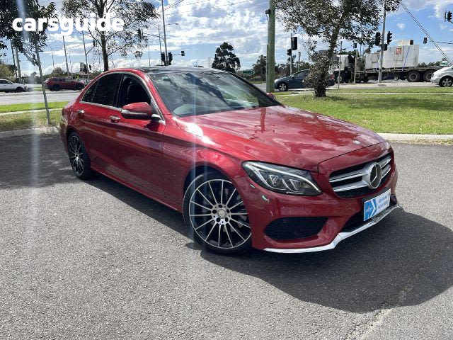 Red 2015 Mercedes-Benz C-CLASS Sedan C250 R