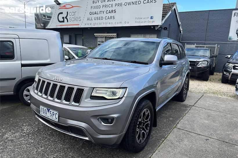 Silver 2014 Jeep Grand Cherokee SUV OVERLAND 4X4