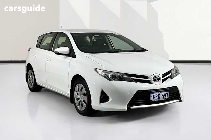 White 2013 Toyota Corolla Hatchback Ascent