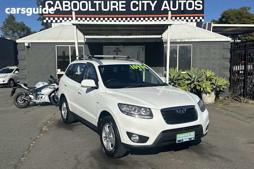 White 2010 Hyundai Santa FE Wagon Elite Crdi (4X4)