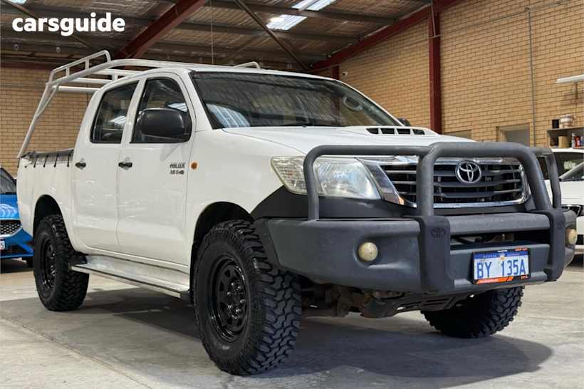 White 2012 Toyota Hilux Dual Cab Pick-up Sr (4X4)