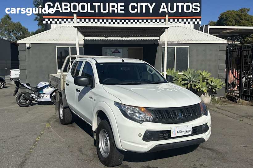 White 2018 Mitsubishi Triton Dual Cab Chassis Glx (4X4)
