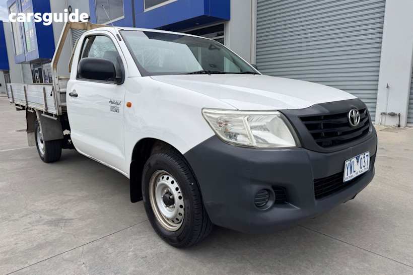 White 2011 Toyota Hilux Ute Tray WORKMATE R