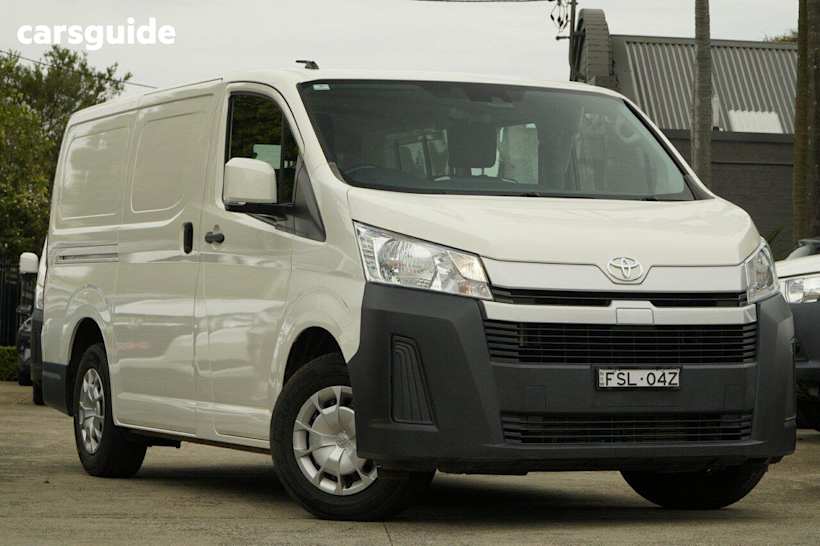 White 2021 Toyota HiAce Van Lwb (4 Door Option)
