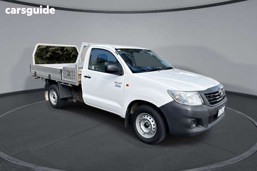 White 2014 Toyota Hilux Cab Chassis Workmate
