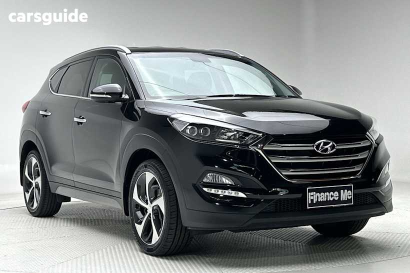 Black 2017 Hyundai Tucson SUV ELITE F