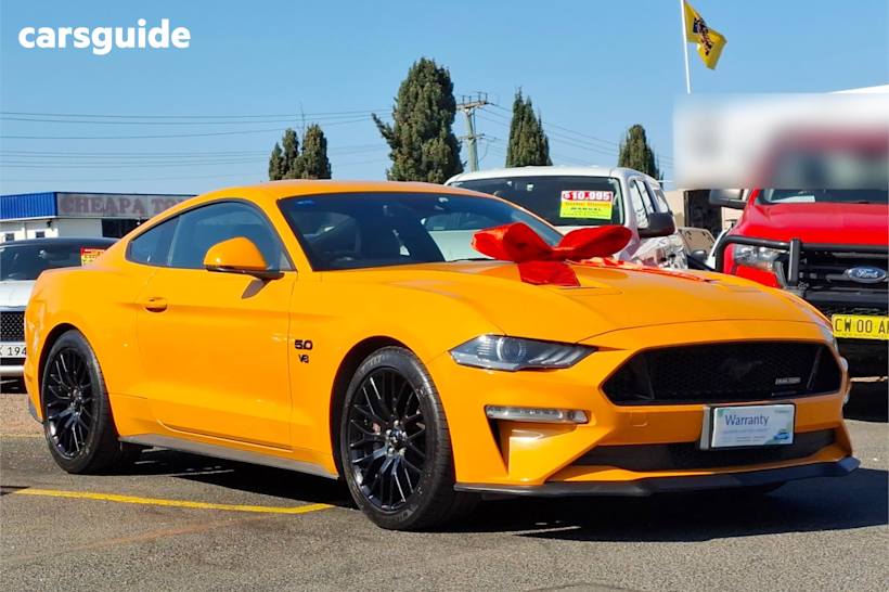 Orange 2018 Ford Mustang Coupe GT R