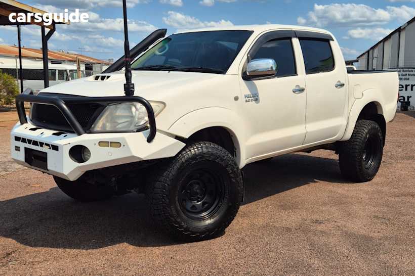 White 2007 Toyota Hilux Dual Cab Pick-up Sr (4X4)